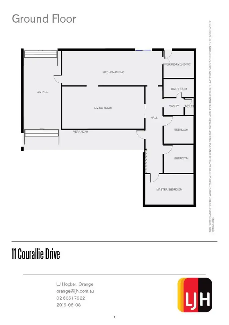 Floorplan of Homely house listing, 11 Courallie Drive, Orange NSW 2800