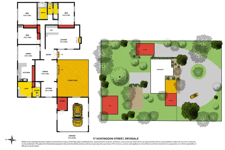 Floorplan of Homely house listing, 17-19 Huntingdon Street, Drysdale VIC 3222