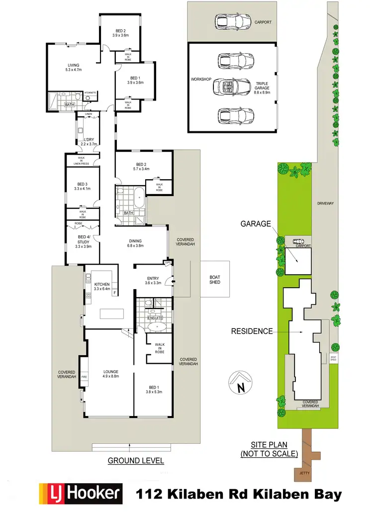 Floorplan of Homely house listing, 112 Kilaben Road, Kilaben Bay NSW 2283