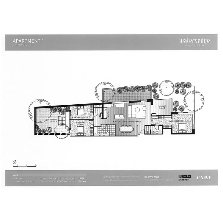 Floorplan of Homely unit listing, 1/2079 Pittwater Road, Bayview NSW 2104