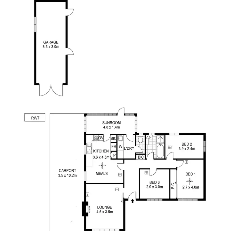 Floorplan of Homely house listing, 1 Fifth Avenue, St Morris SA 5068