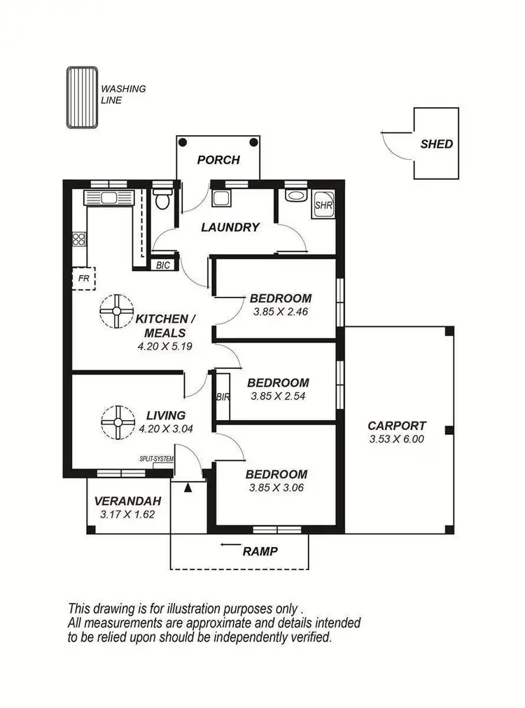 Floorplan of Homely house listing, 3A Lutana Crescent, Mitchell Park SA 5043