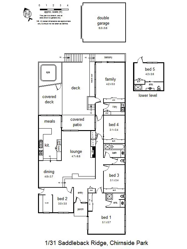 Floorplan of Homely house listing, 1/31 Saddleback Ridge, Chirnside Park VIC 3116
