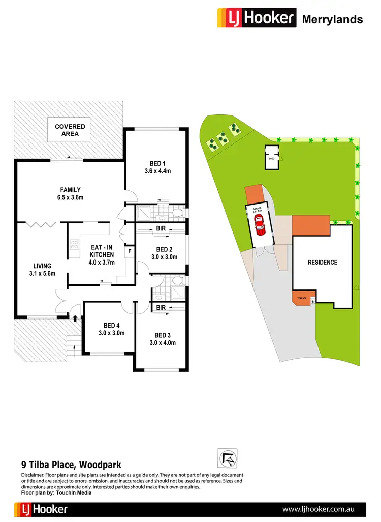 Floorplan of Homely house listing, 9 Tilba Place, Woodpark NSW 2164