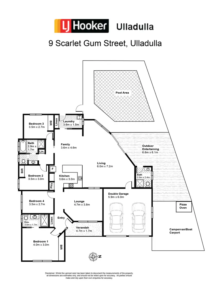 Floorplan of Homely house listing, 9 Scarlet Gum Street, Ulladulla NSW 2539