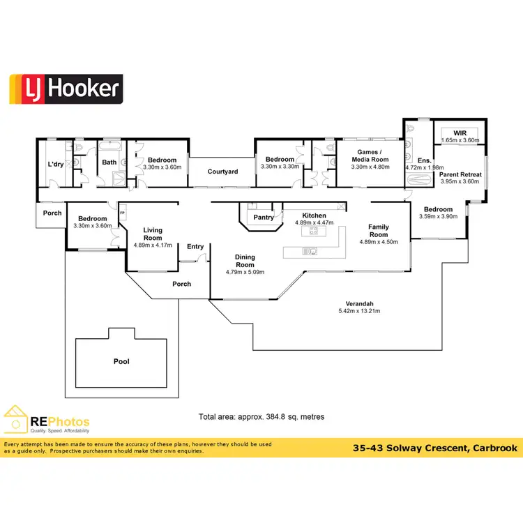 Floorplan of Homely house listing, 35 Solway Crescent, Carbrook QLD 4130