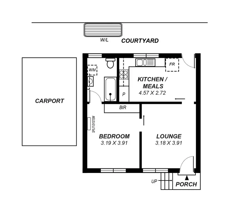 Floorplan of Homely unit listing, U7/6 Radnor Avenue, Rostrevor SA 5073