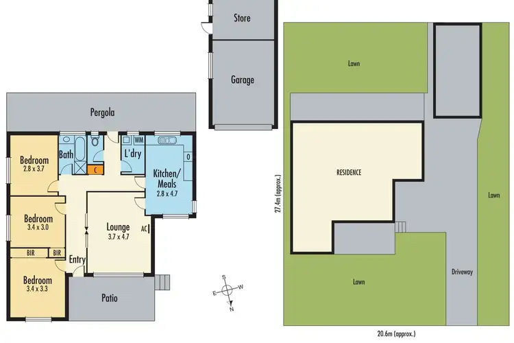 Floorplan of Homely house listing, 20 Moomba Parade, Dandenong VIC 3175