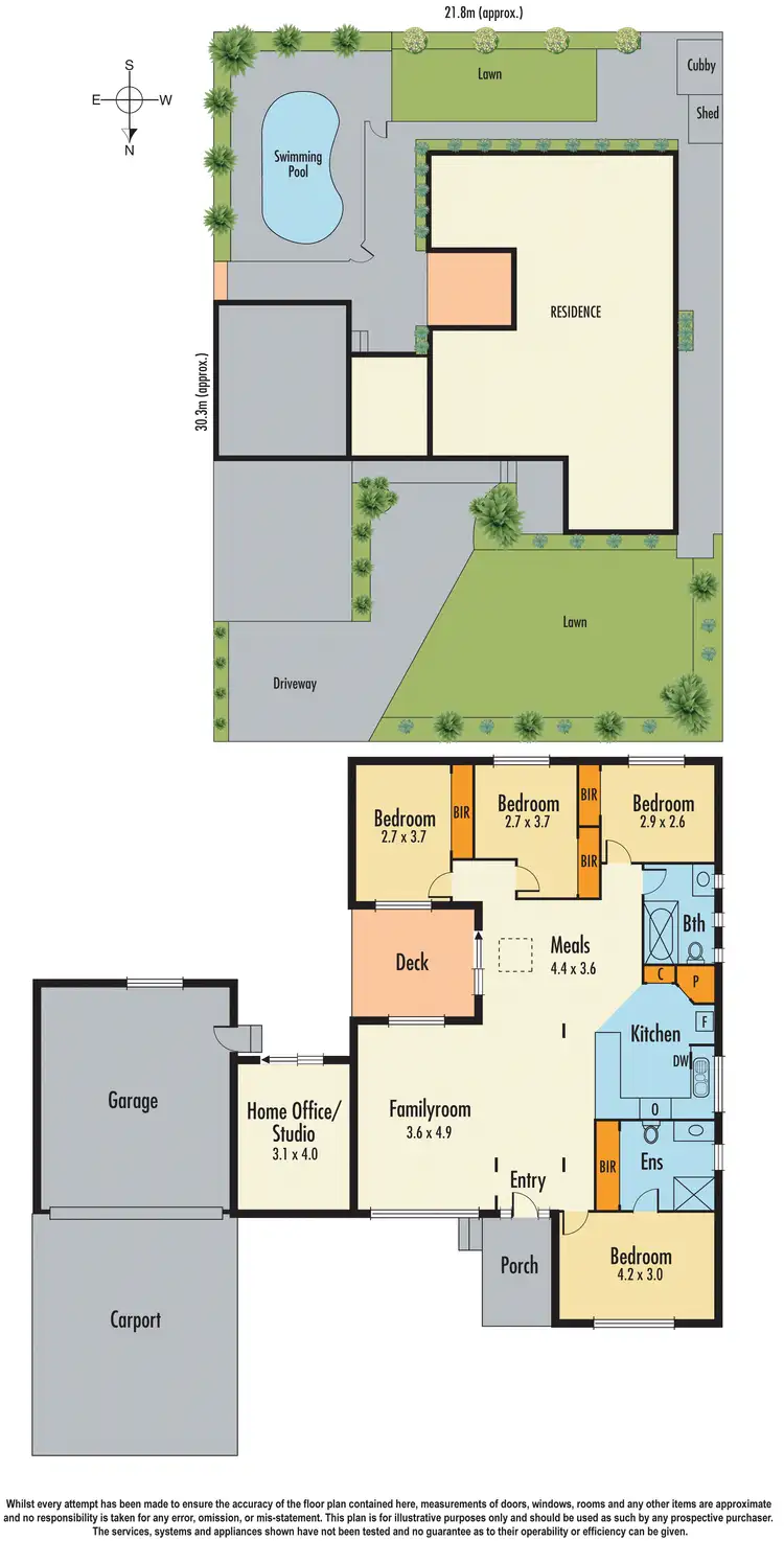 Floorplan of Homely house listing, 13 Howson Close, Endeavour Hills VIC 3802