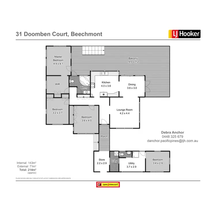Floorplan of Homely house listing, 31 Doomben Court, Beechmont QLD 4211
