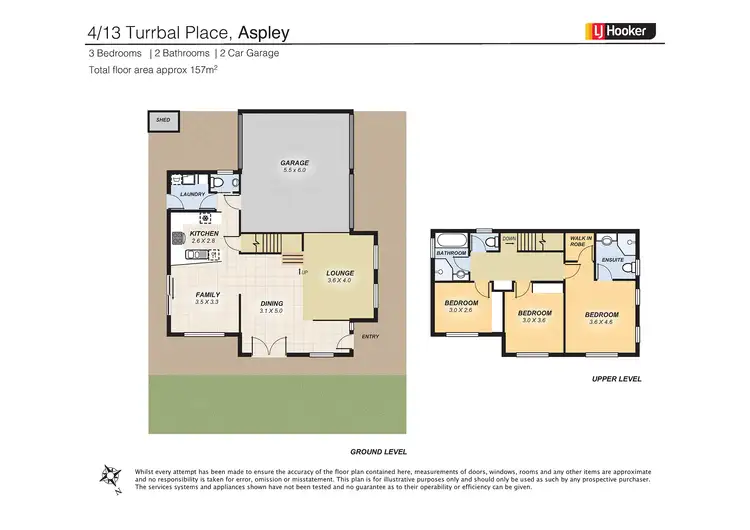 Floorplan of Homely house listing, Unit 4/13 Turrbal Place, Aspley QLD 4034