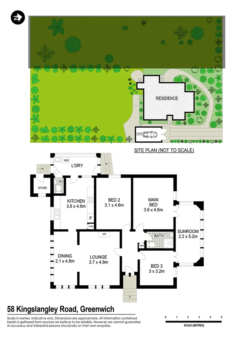 Floorplan of Homely house listing, 58 Kingslangley Road, Greenwich NSW 2065