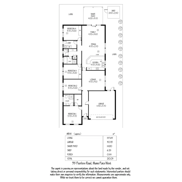 Floorplan of Homely house listing, 35 Peerless Road, Munno Para West SA 5115