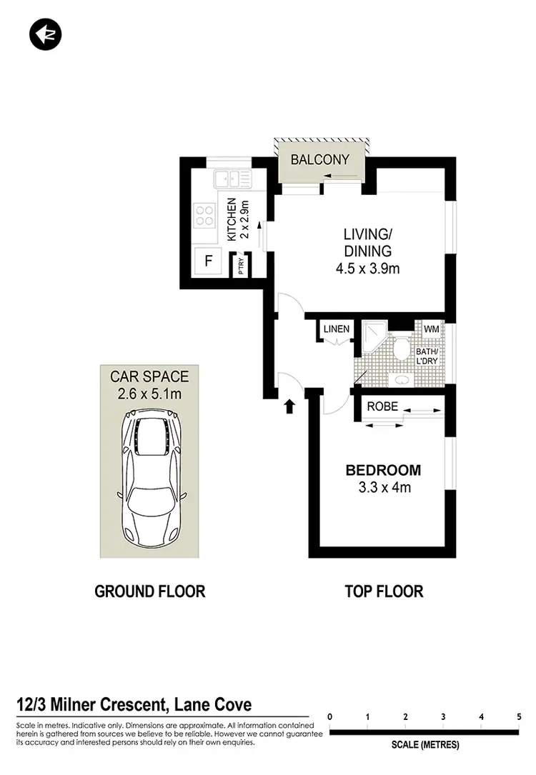 Floorplan of Homely house listing, 12/3 Milner Crescent, Wollstonecraft NSW 2065