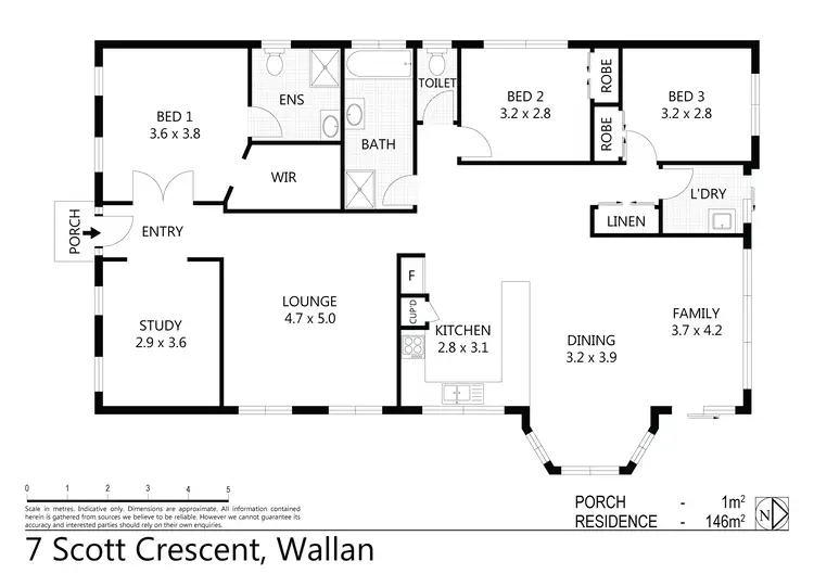 Floorplan of Homely house listing, 7 Scott Crescent, Wallan VIC 3756