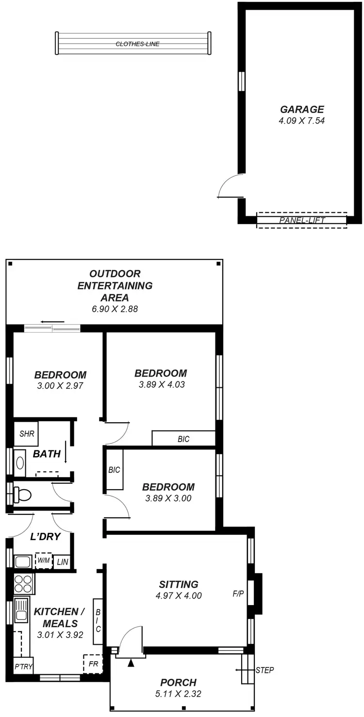 Floorplan of Homely house listing, 16 Tennyson Street, Clearview SA 5085