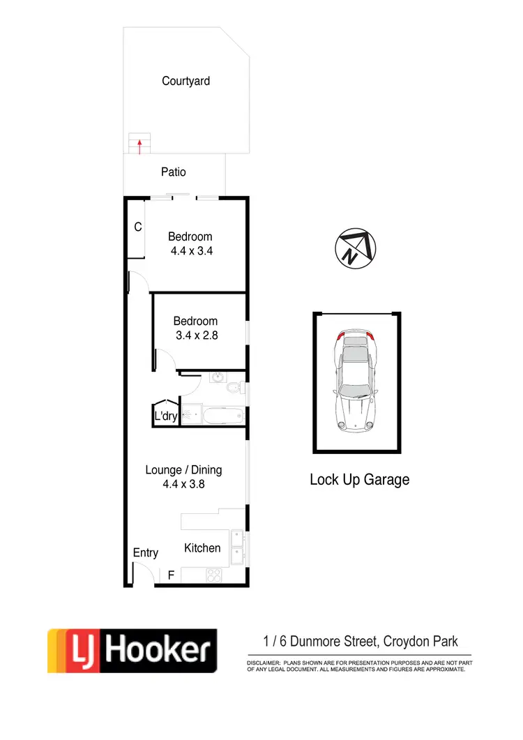 Floorplan of Homely unit listing, 1/6 Dunmore Street, Croydon Park NSW 2133