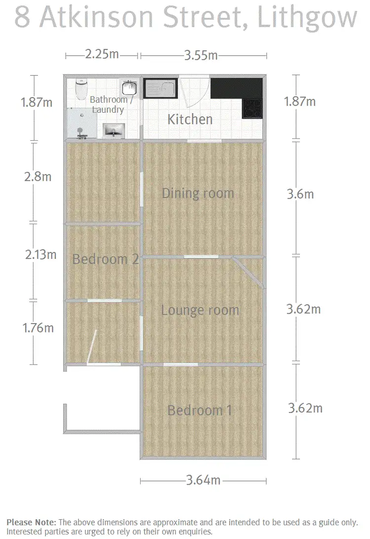 Floorplan of Homely house listing, 8 Atkinson Street, Lithgow NSW 2790