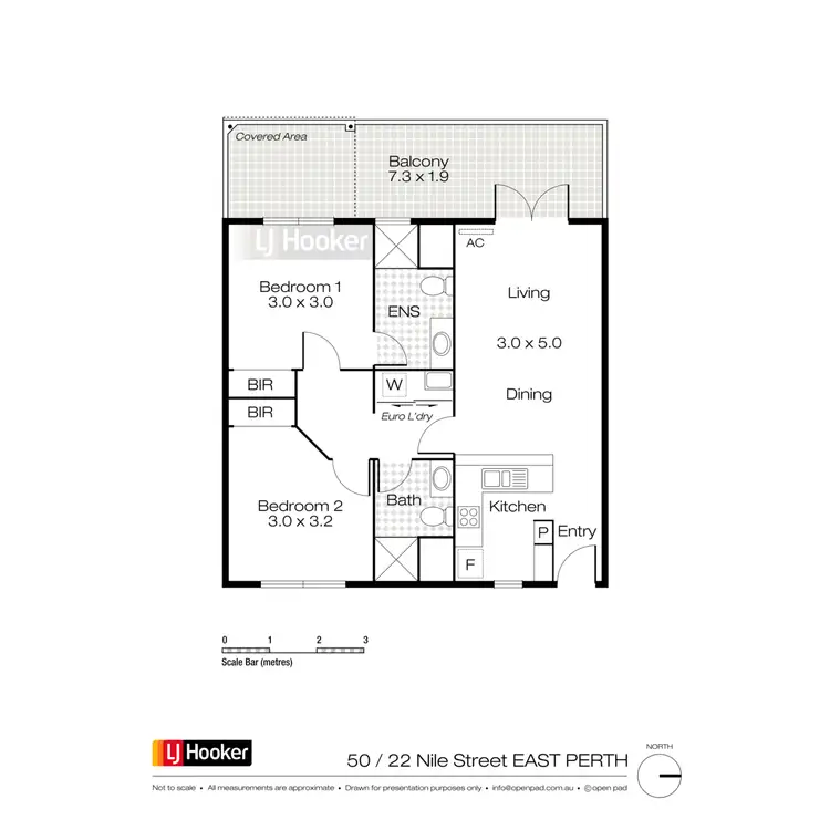 Floorplan of Homely apartment listing, 50/22 Nile Street, East Perth WA 6004