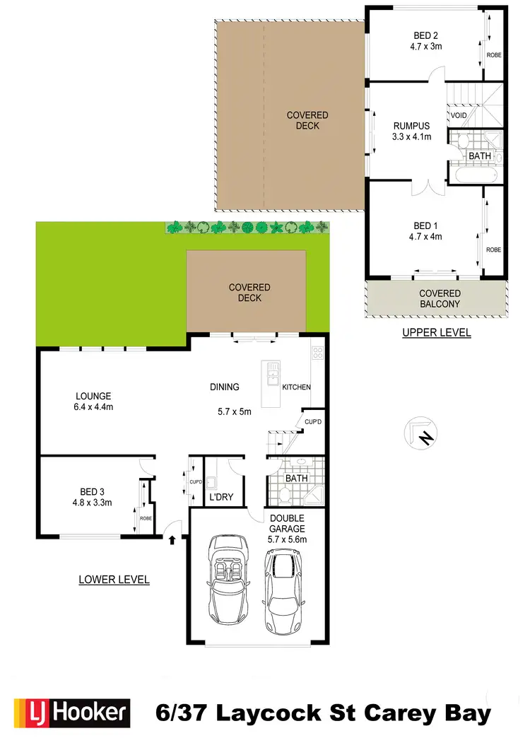 Floorplan of Homely townhouse listing, 6/37 Laycock Street, Carey Bay NSW 2283
