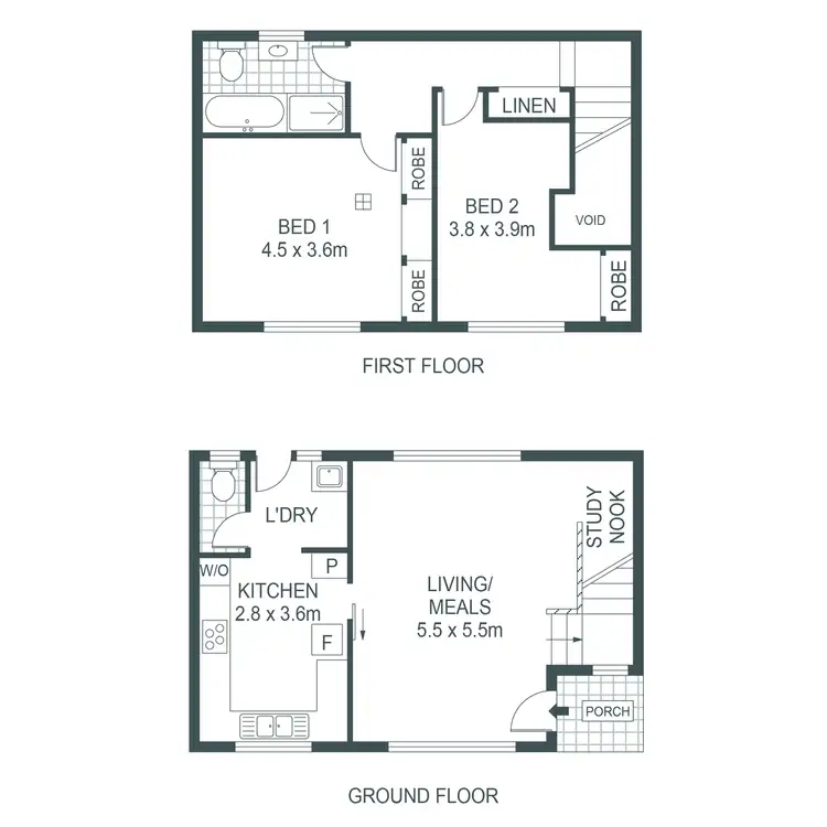 Floorplan of Homely townhouse listing, 4/284 Payneham Road, Payneham SA 5070