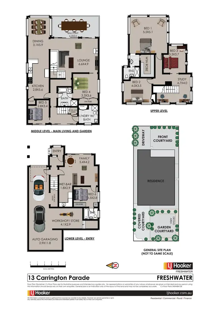 Floorplan of Homely house listing, 13 Carrington Parade, Freshwater NSW 2096