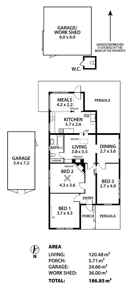 Floorplan of Homely house listing, 7 Callington Road, Strathalbyn SA 5255