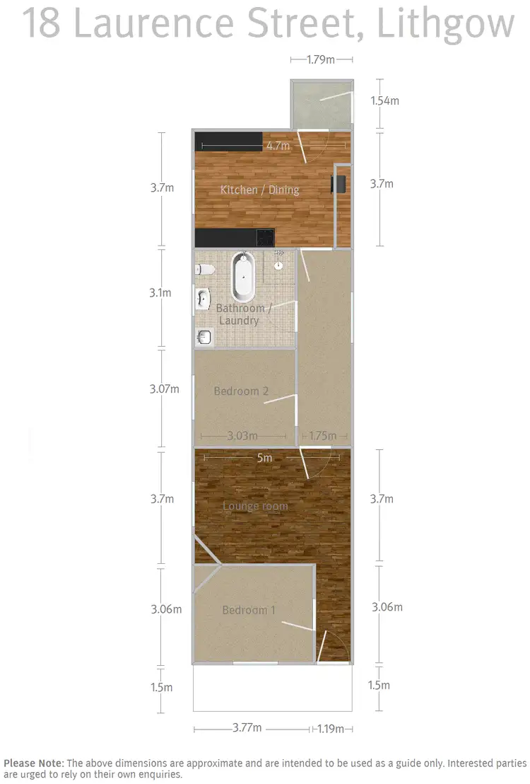 Floorplan of Homely house listing, 18 Laurence Street, Lithgow NSW 2790