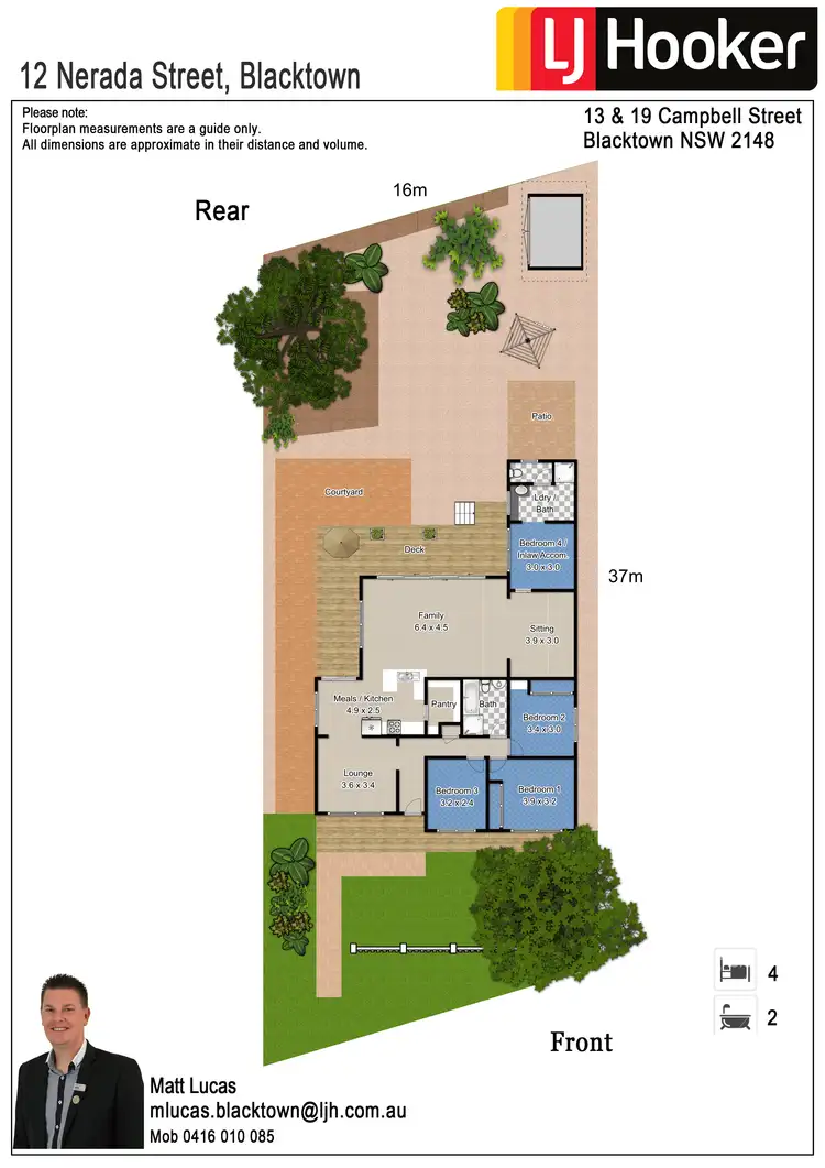 Floorplan of Homely house listing, 12 Nerada Street, Blacktown NSW 2148