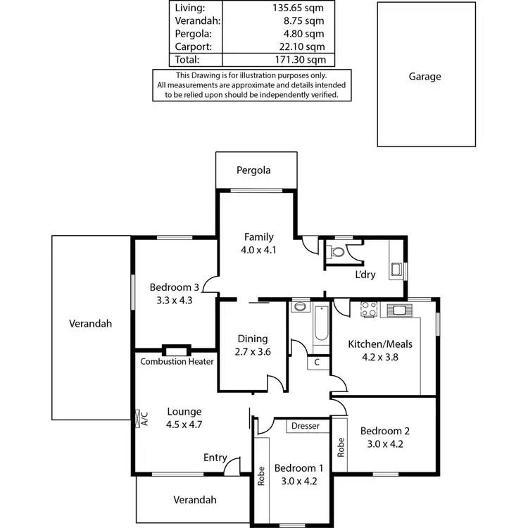 Floorplan of Homely house listing, 3 Counter Avenue, Lockleys SA 5032