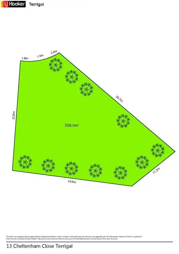 Floorplan of Homely land listing, 13 Cheltenham Close, Terrigal NSW 2260