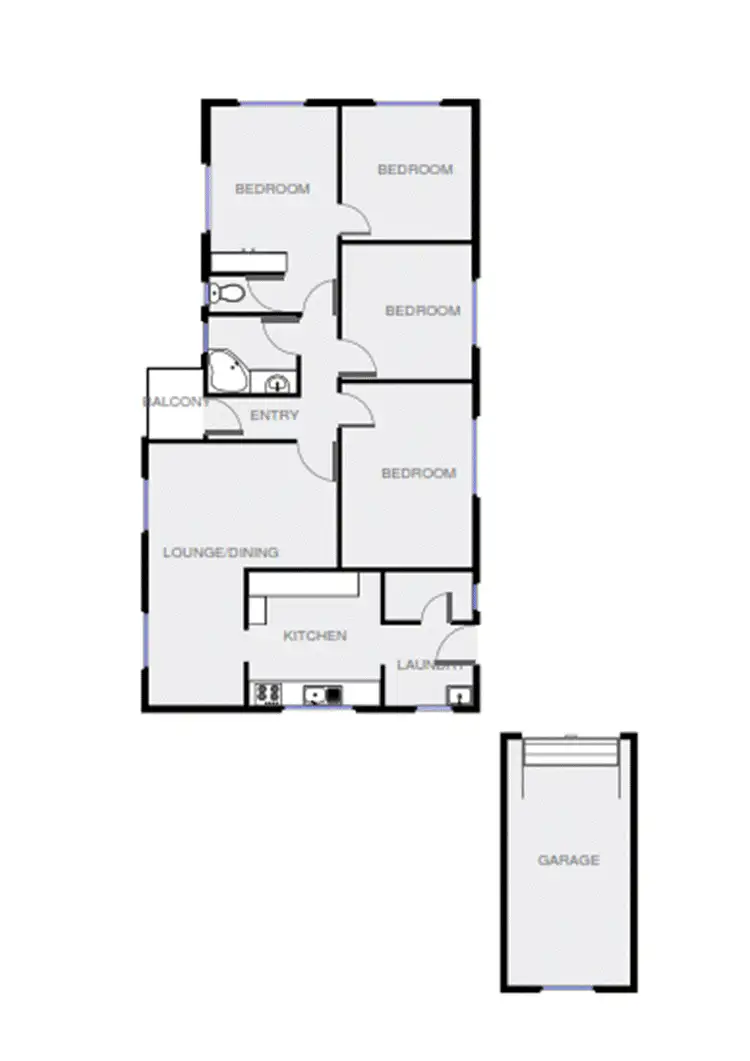 Floorplan of Homely house listing, 36 Logan Street, Cowra NSW 2794