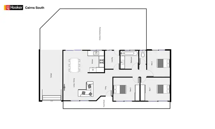 Floorplan of Homely house listing, 26 Gommory Close, Earlville QLD 4870