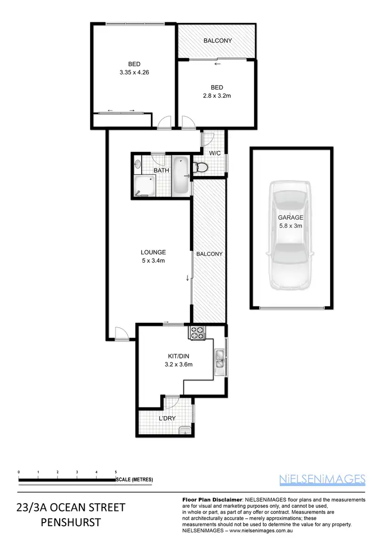 Floorplan of Homely unit listing, 23/3-7 Ocean Street, Penshurst NSW 2222