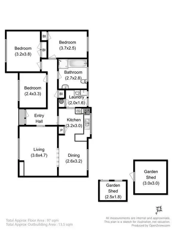 Floorplan of Homely house listing, 48 Grange Road, Rokeby TAS 7019