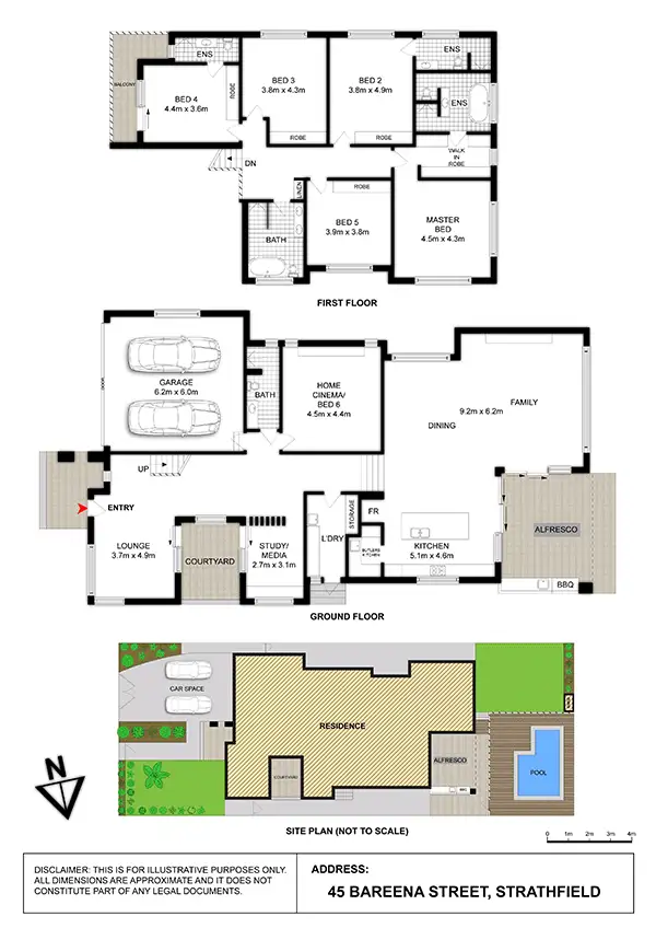 Floorplan of Homely house listing, 45 Bareena Street, Strathfield NSW 2135