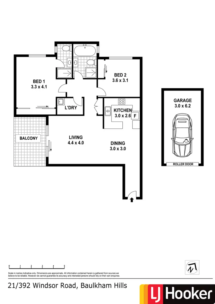 Floorplan of Homely unit listing, 21/392-402 Windsor Road, Baulkham Hills NSW 2153