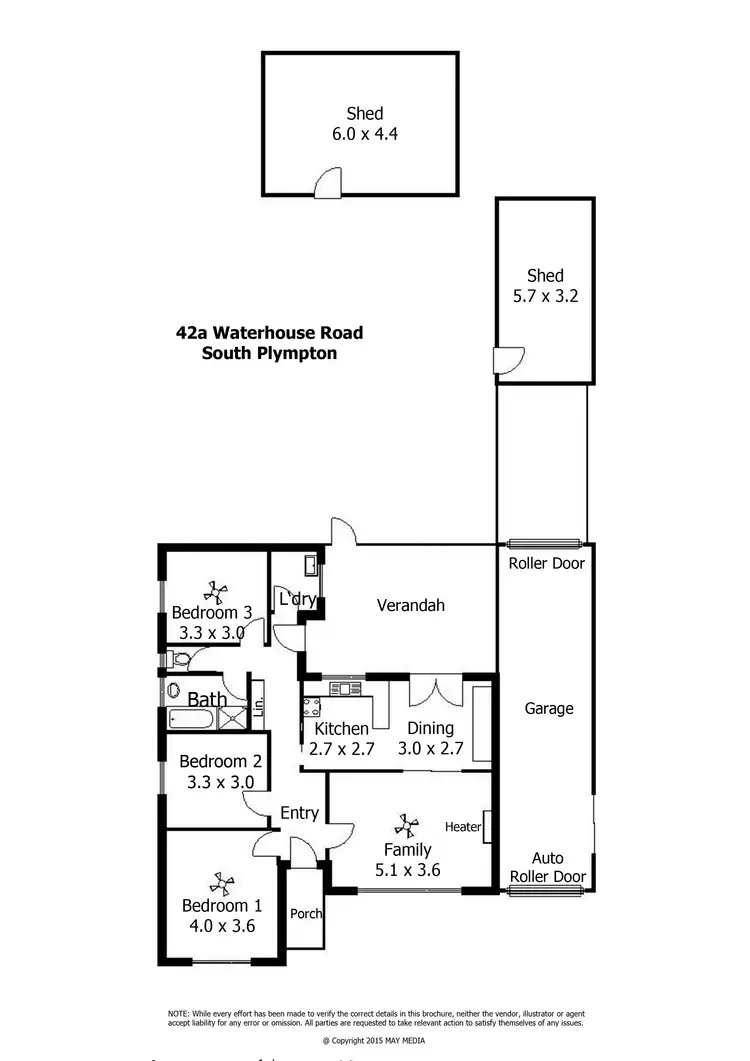 Floorplan of Homely house listing, 42A Waterhouse Road, South Plympton SA 5038