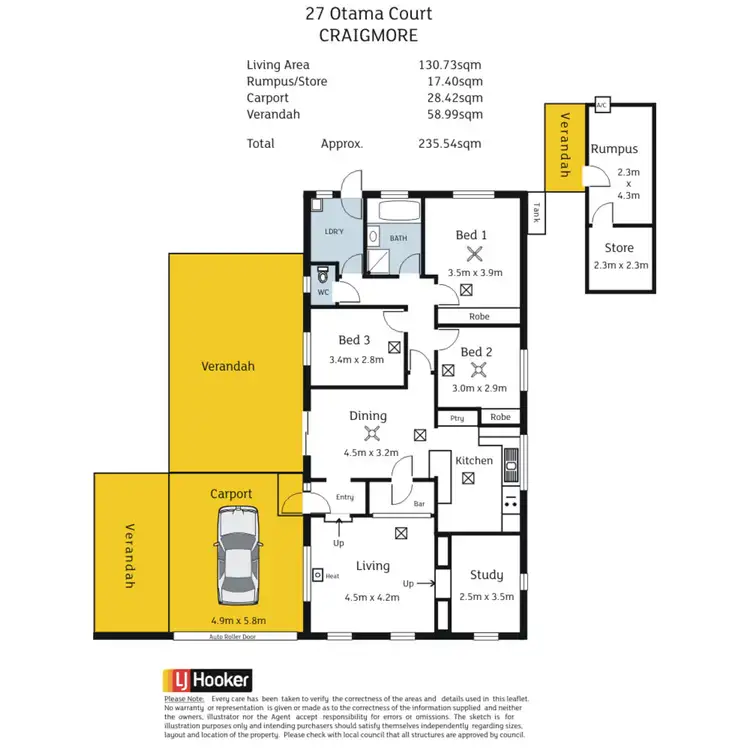 Floorplan of Homely house listing, 27 Otama Court, Craigmore SA 5114