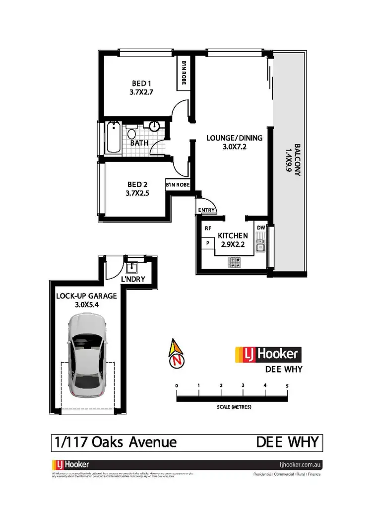 Floorplan of Homely unit listing, 1/117 Oaks Avenue, Dee Why NSW 2099