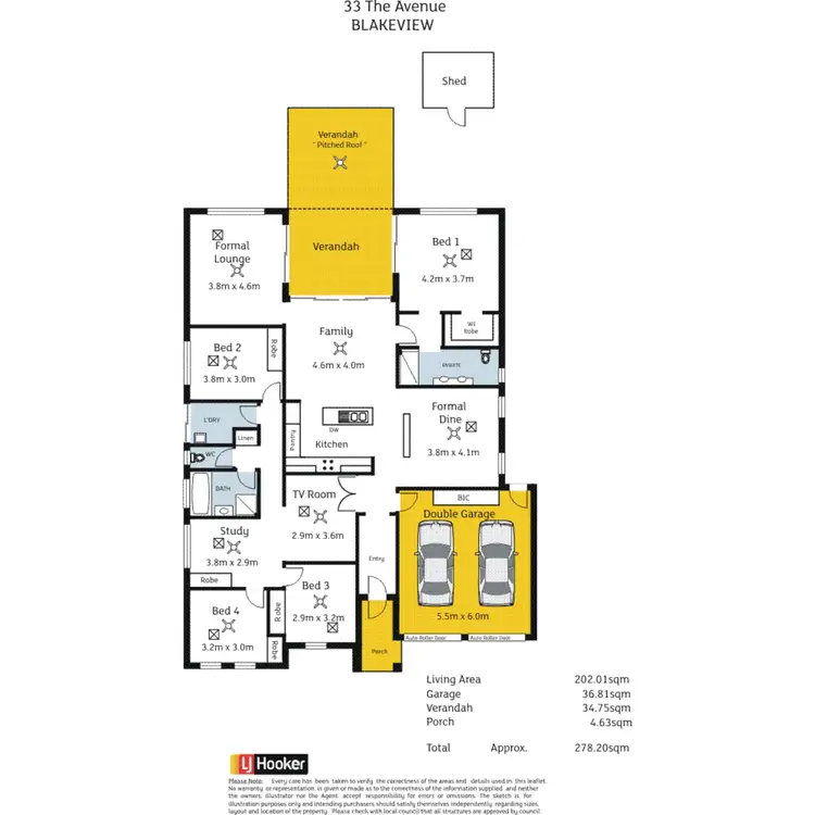 Floorplan of Homely house listing, 33 The Avenue, Blakeview SA 5114