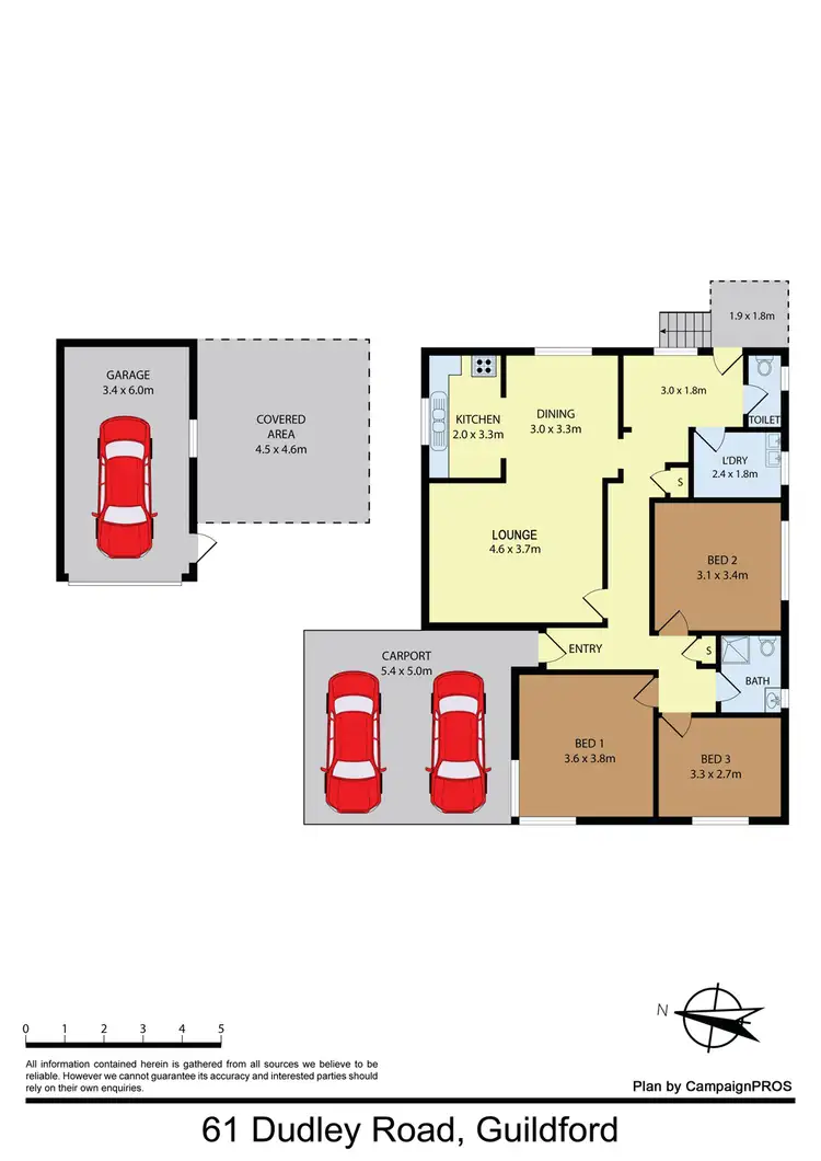 Floorplan of Homely house listing, 61 Dudley Road, Guildford NSW 2161