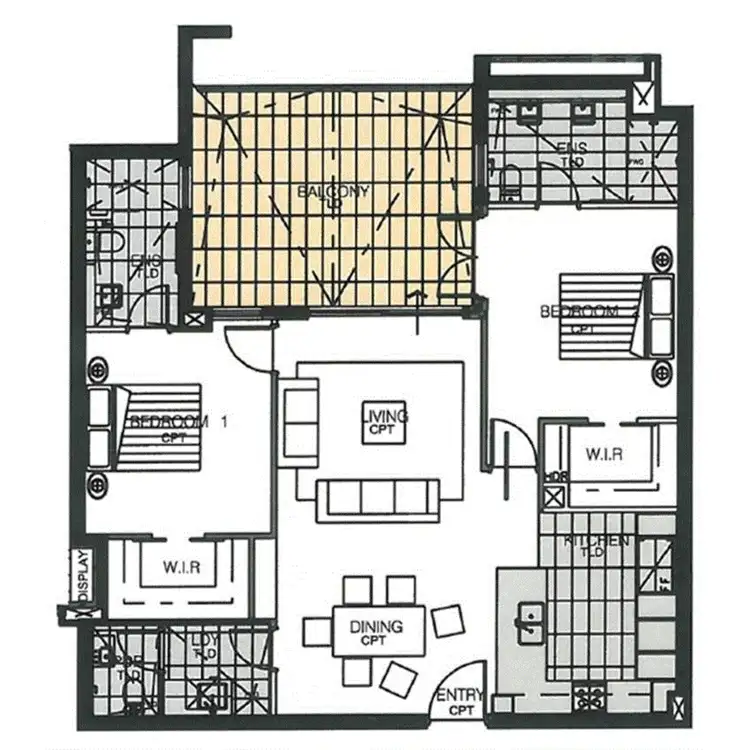 Floorplan of Homely apartment listing, 17/70 Wittenoom Street, East Perth WA 6004
