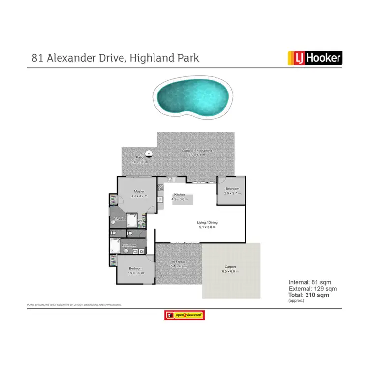 Floorplan of Homely house listing, 81 Alexander Drive, Highland Park QLD 4211