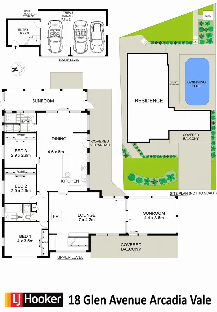 Floorplan of Homely house listing, 18 Glen Avenue, Arcadia Vale NSW 2283