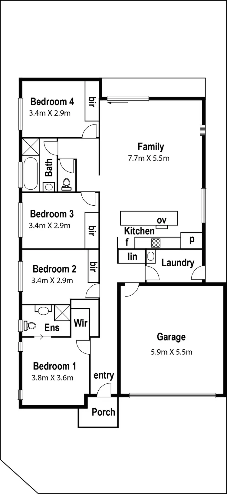 Floorplan of Homely house listing, 96 Everard Road, Mernda VIC 3754