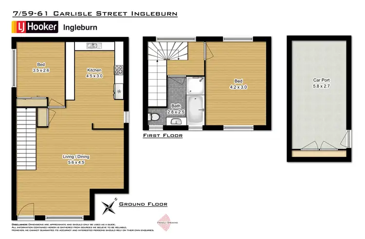 Floorplan of Homely townhouse listing, 7/ 59-61 Carlisle Street, Ingleburn NSW 2565