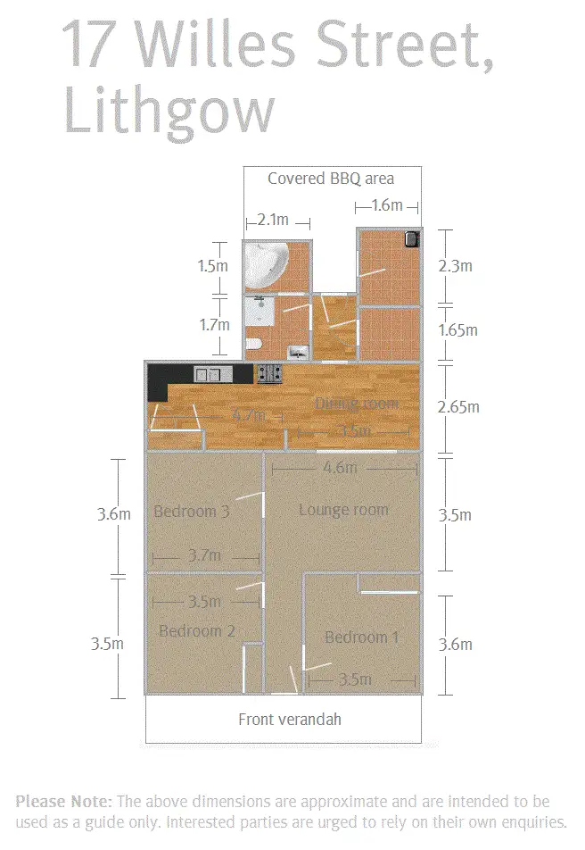 Floorplan of Homely house listing, 17 Willes Street, Lithgow NSW 2790