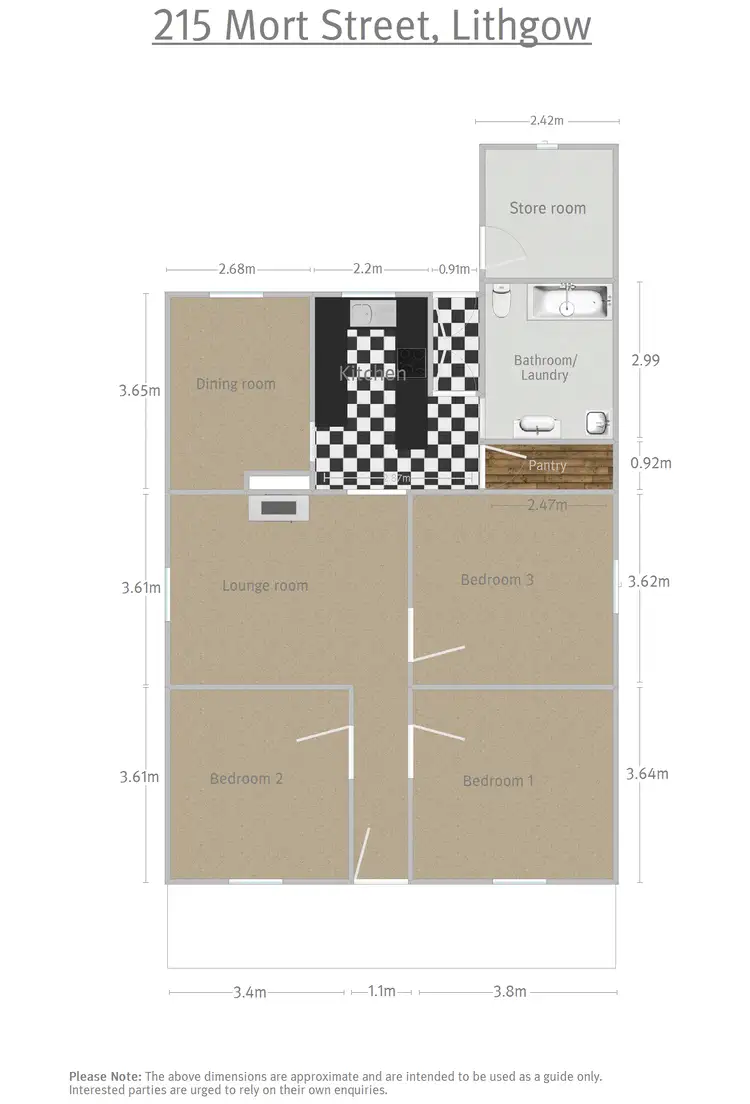 Floorplan of Homely house listing, 215 Mort Street, Lithgow NSW 2790