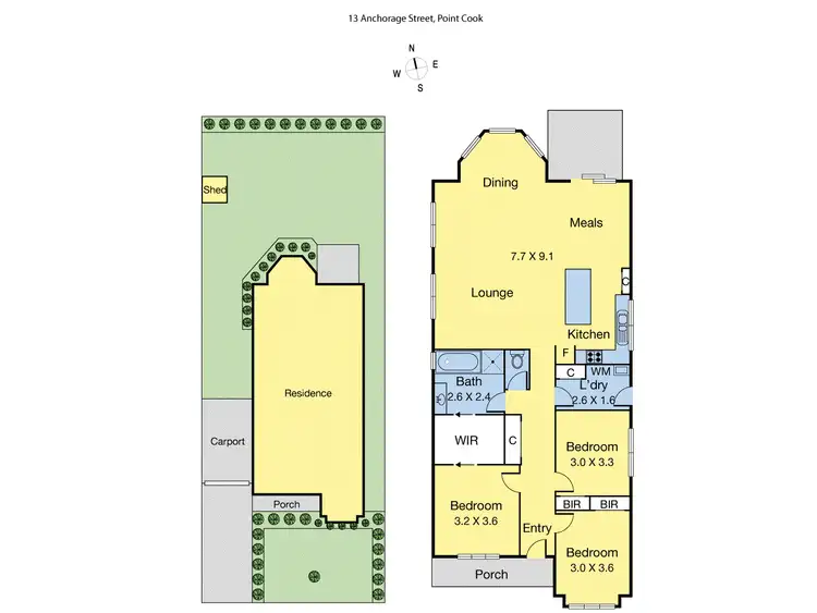 Floorplan of Homely house listing, 13 Anchorage Street, Point Cook VIC 3030